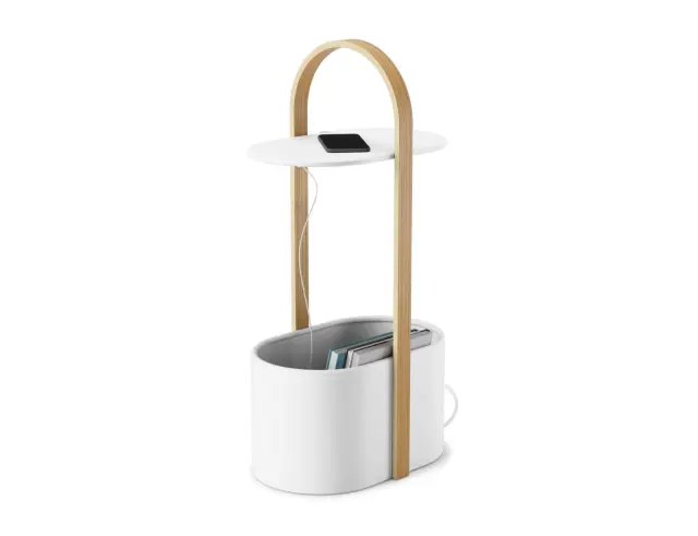 Βοηθητικό Τραπεζάκι Bellwood Umbra με διαστάσεις 35x24x69cm - White1013760-668 2