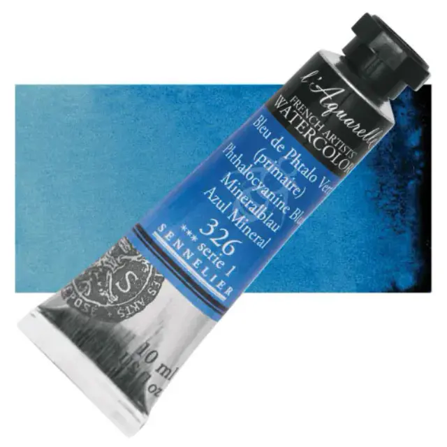 Χρώμα Ακουαρέλας Sennelier l Aquarelle Σωληνάριο 10ml - 326 Phthalocyanine Blue