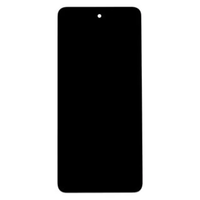 Motorola G04s LCD Display + Touch Unit + Front Cover Black (Service Pack)