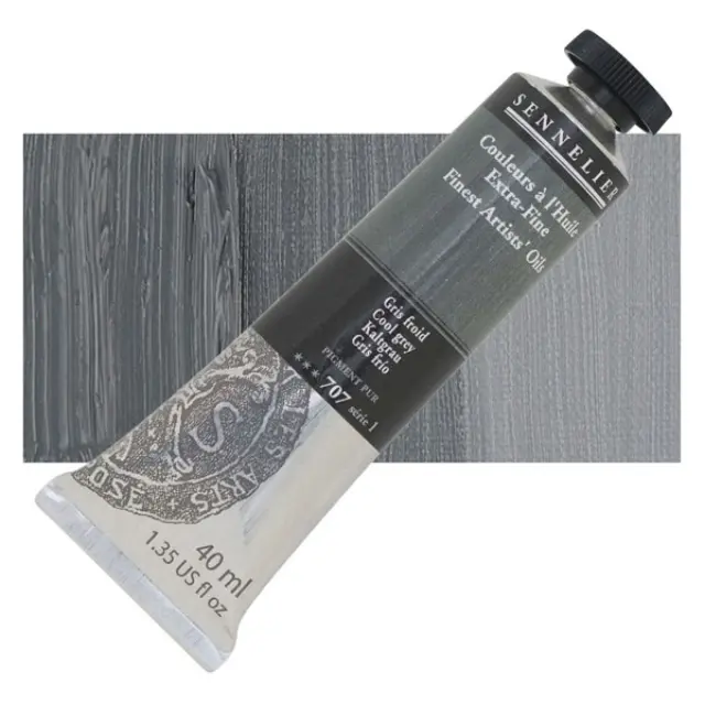 Sennelier Λάδι Finest Artists Oil 707 Cool Grey - 40ml
