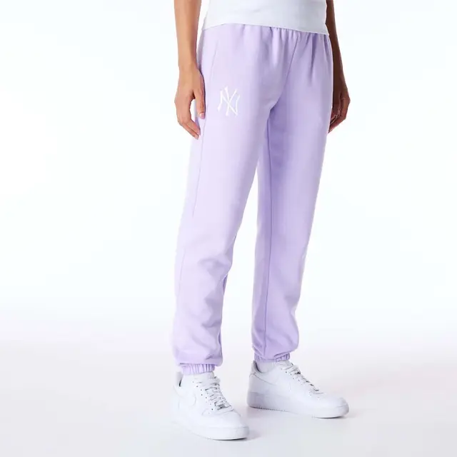 New Era Women's MLB League Essential New York Yankees Fleece Joggers Λιλά 60564907 (New Era)
