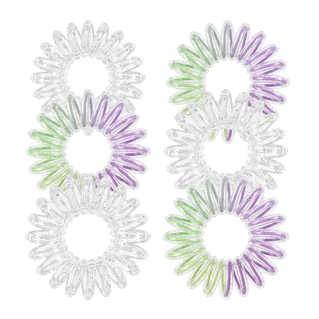 Invisibobble Original Hair Spiral Disney Princess Τiana, Παιδικά Λαστιχάκια Σπιράλ, 6τμχ 2
