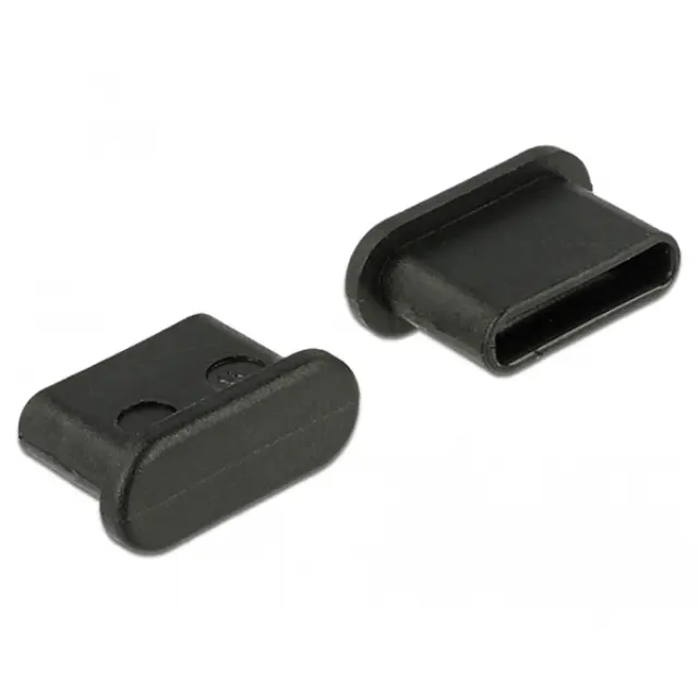 Delock Dust Cover for USB-C Female without Grip Black 10pcs (64014)