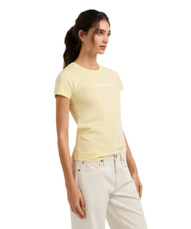 Pepe Jeans - Γυναικείο T-shirt New Virginia Ssn PL505202-011 Κίτρινο 3