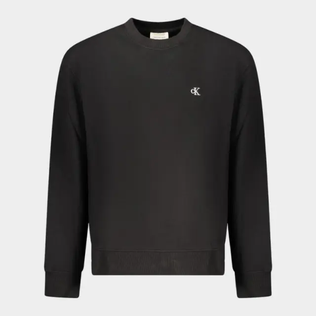 Calvin Klein - Ανδρικό Φούτερ 350Terry Monogram Regular Fit LV04RC296G-UB1 Μαύρο - XL