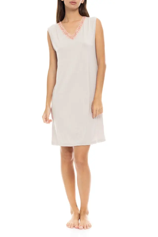 S1433 - Skin - NIGHTGOWN BAMBOO LACE