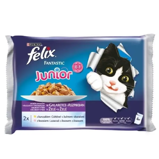 Felix Fantastic Junior Multipack Chicken 4x85 gr
