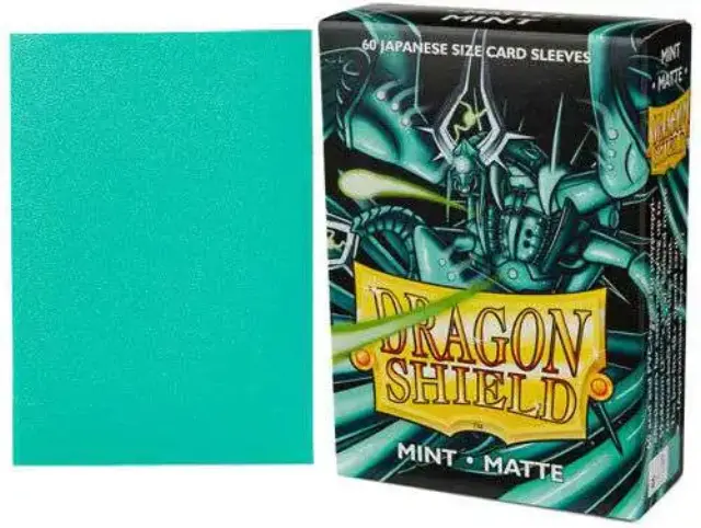 Dragon Shield Small Sleeves - Japanese Matte Mint (60 Sleeves) 2