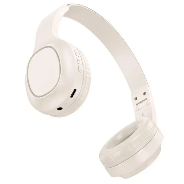 Wireless Ακουστικά Stereo Hoco W46 Charm V5.3 200mAh AUX Λευκά 3