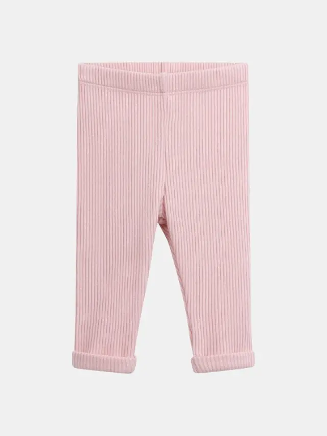 Βρεφικό Κολάν για Κορίτσια Ribbed Pink ΡΟΖ