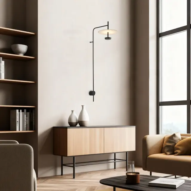 Επιτοίχιο Φωτιστικό LED ACA Maison OKN5013W2BK Αμμώδες Μαύρο 9W 3000K 310lm / OKN5013W2BK 2