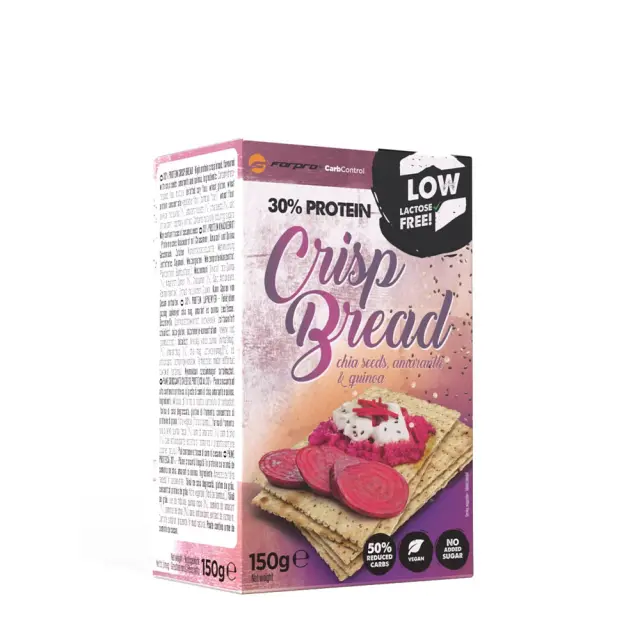 Forpro 30% Protein Crisp Bread Chia seeds, Amaranth, Quinoa, 150 g