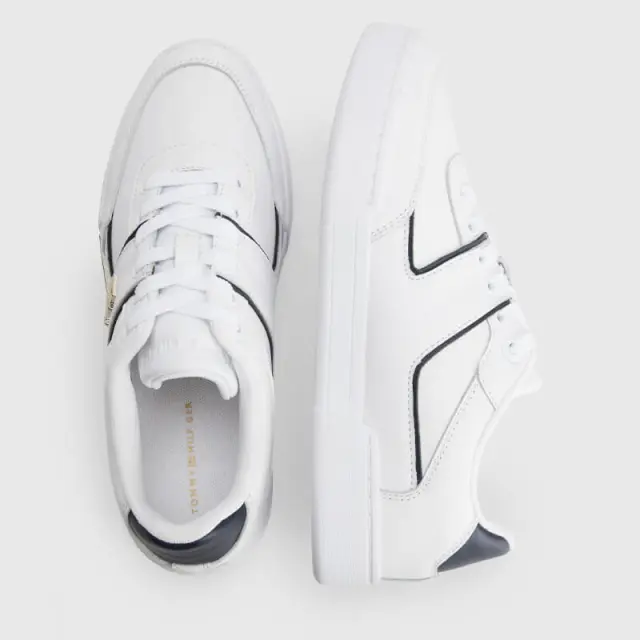 Δερμάτινο Sneaker Tommy Hilfiger FW0FW06859F_OK8 Άσπρο - 41 3