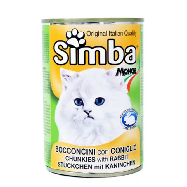 SIMBACAT Τροφή Γάτας 415gr Coniglio Κουνέλι Κονσέρβα