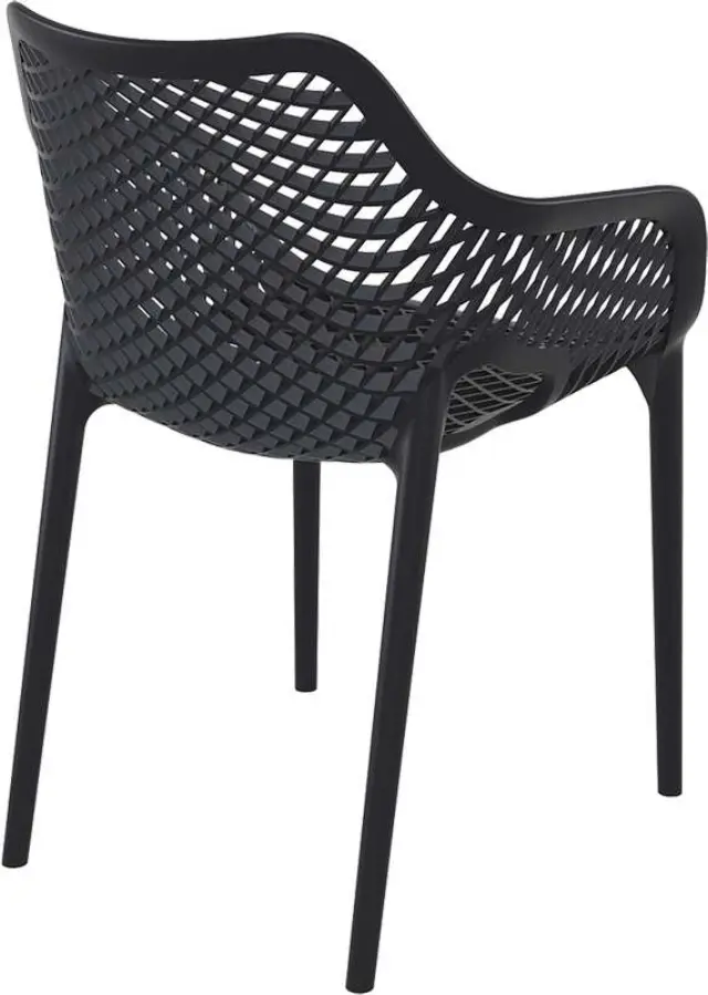 Πολυθρόνα Στοιβαζόμενη AIR Μαύρο PP 57x60x81cm 2