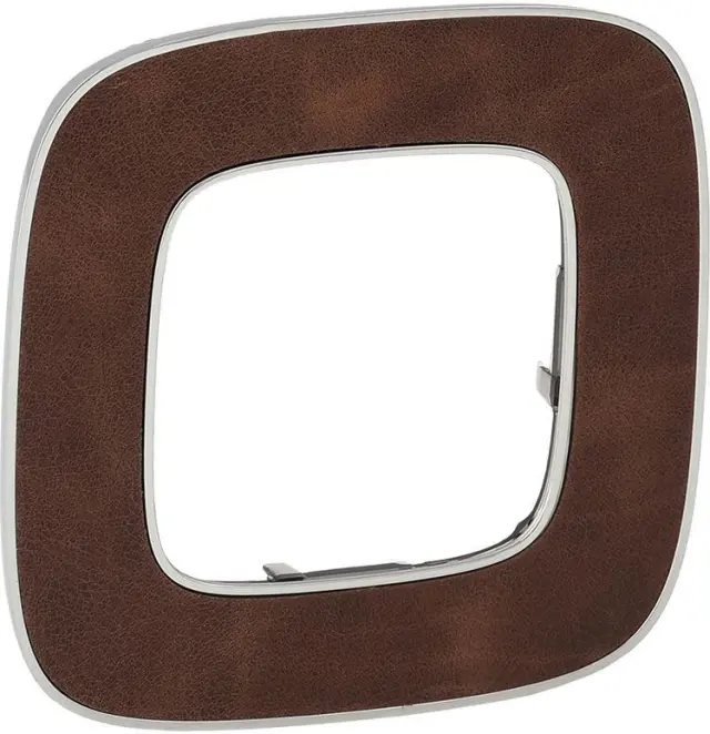Plate Valena Allure IP20, IK04, 91.5 mm, 10 mm, Brown, 1-Gang