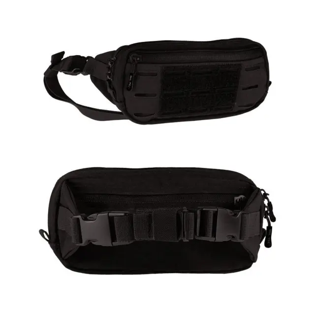 Mil-Tec Fanny Pack Laser Cut-Τσαντάκι Μέσης Μαύρο - 01-Black-Μαύρο 2