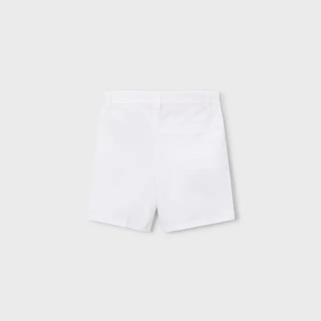 Mini 2 έως 10 ετών Βερμούδα chino καπαρντινέ λευκό 3