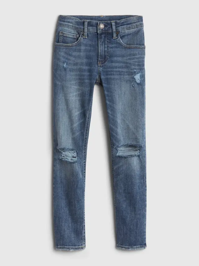 Παιδικό Distressed Skinny Τζιν με Max Stretch medium wash