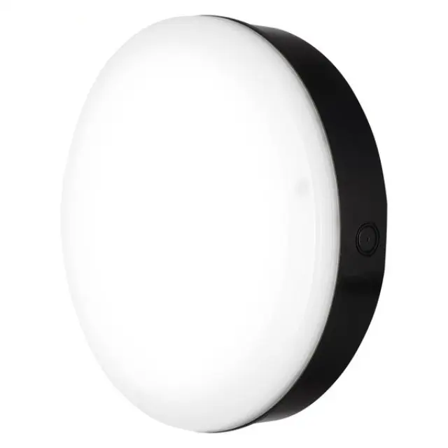SURFACE BULKHEAD 300 SENSOR 15W/4000K BK IP65
