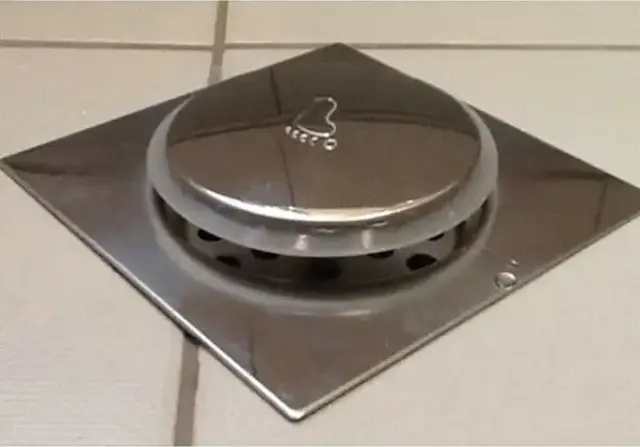 Ανοξείδωτο Σιφώνι Μπάνιου Pop Up με Ταψάκι 12x12cm και Σιφώνι 10cm 1τμχ