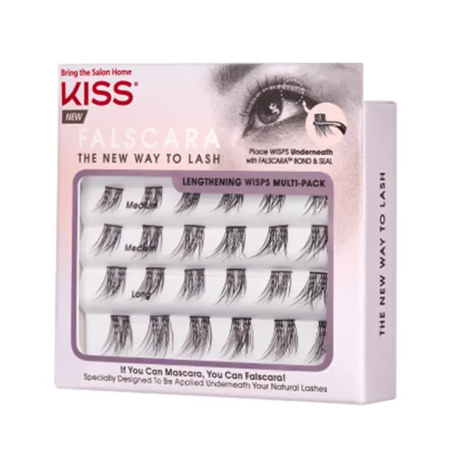 KISS Falscara Eyelash Wisp MuLipack | Απόχρωση 01