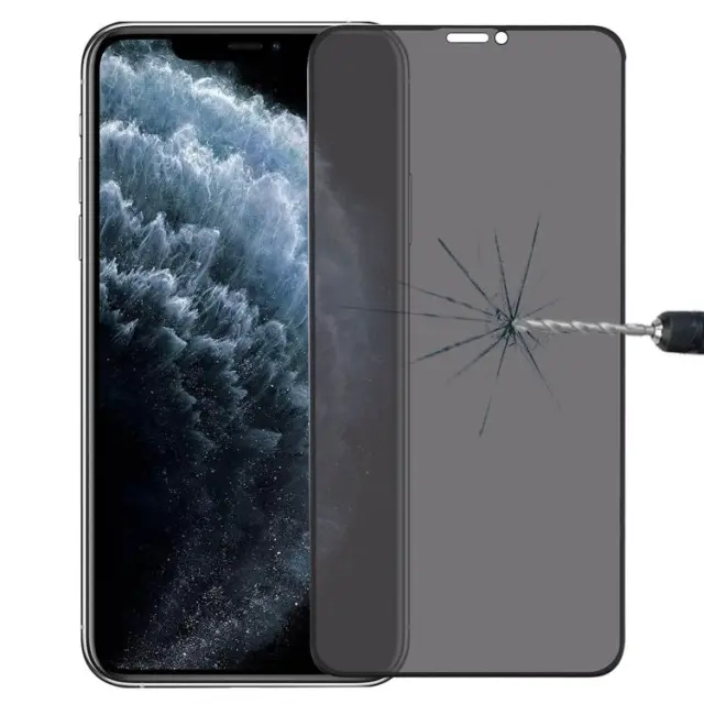 Privacy Tempered Glass για iPhone 11 Pro Max/Xs Max - Φιμέ Μαύρο