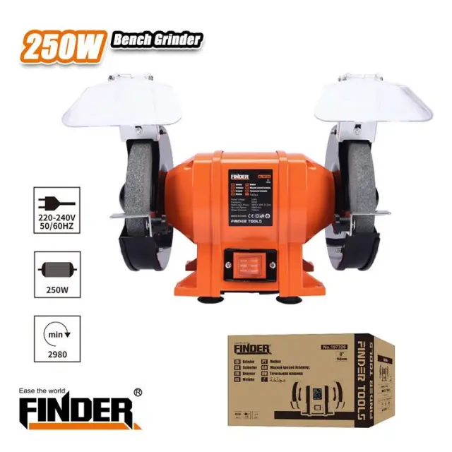 Δίδυμος τροχός λείανσης - 250W - Finder - 197326 2
