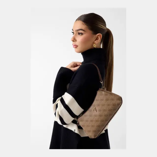 Guess - Γυναικεία Τσάντα Noelle II Mini HWBG9672730-LGW Καφέ 2
