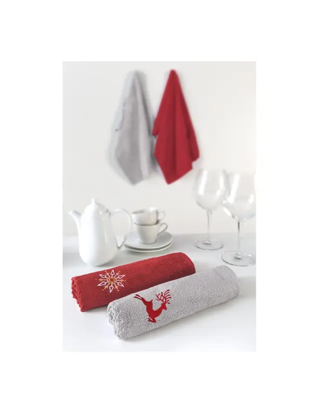 Σετ Πετσέτες 2 Τεμαχίων Saint Clair Christmas Towels Set 3 35x50 3