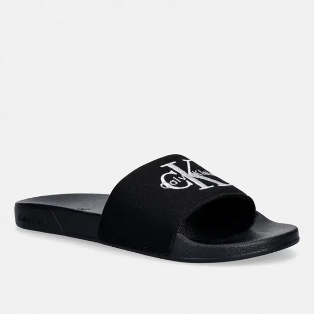 Ανδρικές Παντόφλες Slides Calvin Klein YM0YM01393-0GJ Μαύρες Μαύρο - 44 2