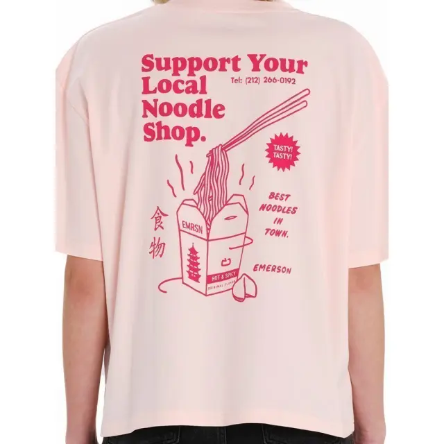 Emerson Women's s/s Oversized T-Shirt (261.EW33.68-BLUSH PINK) - Ροζ - L 2
