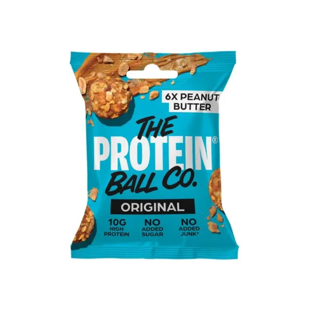 The Protein Ball Co. Whey Protein Balls Peanut Butter, Μπάλες Πρωτεΐνης με Γευση Φυστικοβούτυρο, 45gr