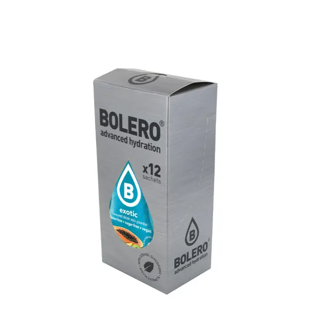 BOLERO Εξωτικά Φρούτα - Χυμός σε σκόνη για 0,5L (Κουτί των 12) x 3gr