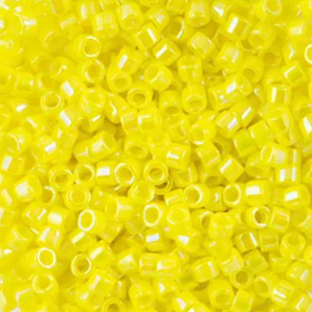 Χάντρα Miyuki Delica 10/0 - DBM0160 - Opaque Rainbow Yellow ~7gr