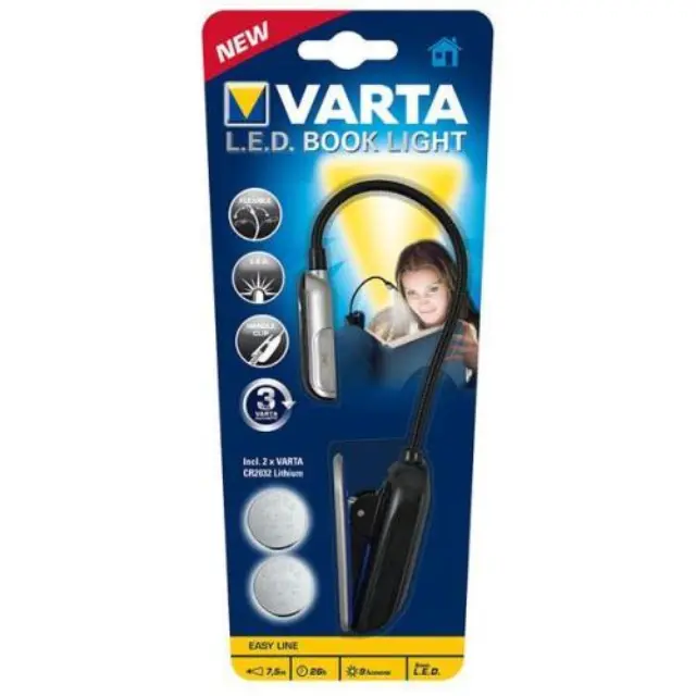Φακός Varta Led Book Light με Μπαταρία CR2032 (2 τεμ.) N25811