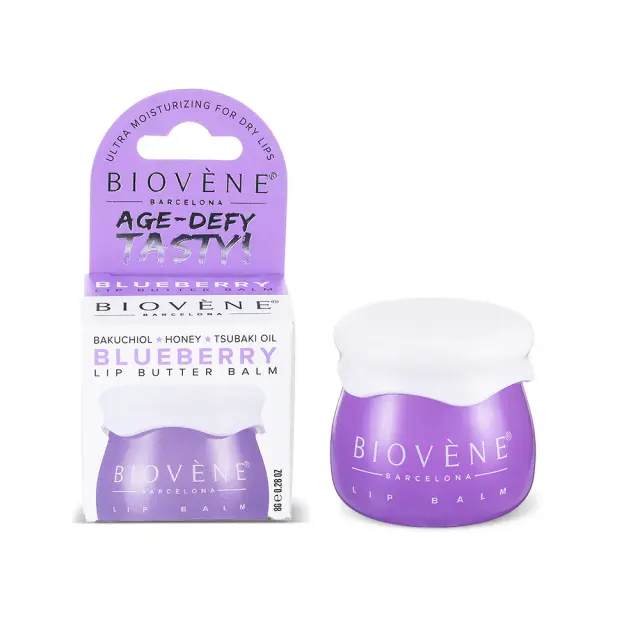 BIOVENE Blueberry & Bakuchiol Lip Butter Balm Age-Defy Tasty - 8gr