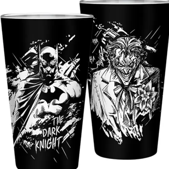 Ποτήρι γυάλινο DC COMICS - Large Glass - 400ml - Batman & Joker ABYVER119