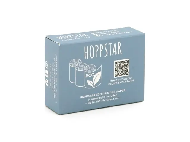 Hoppstar Οικολογικά Ρολά Θερμικού Χαρτιού για Φωτογραφική Μηχανή Artist (3 τεμ.) ECO blue 12438
