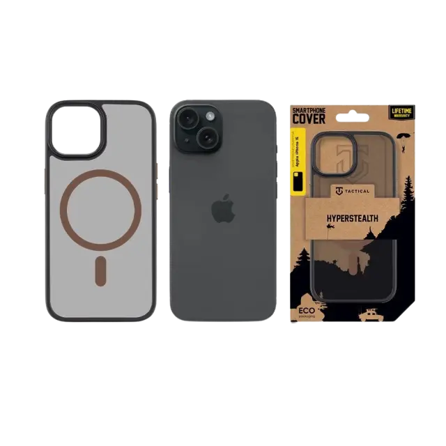 Tactical MagForce Hyperstealth 2.0 Cover for Apple iPhone 15 Black/Moucha Moose 3