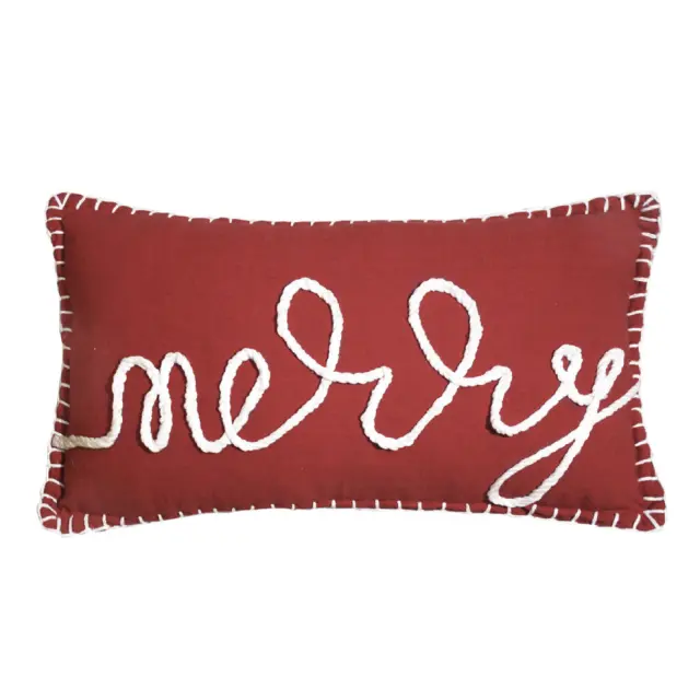 Διακοσμητικό Μαξιλάρι 30x50 Με Γέμιση Xmas Das Home 0844 Red 100% βαμβακερό