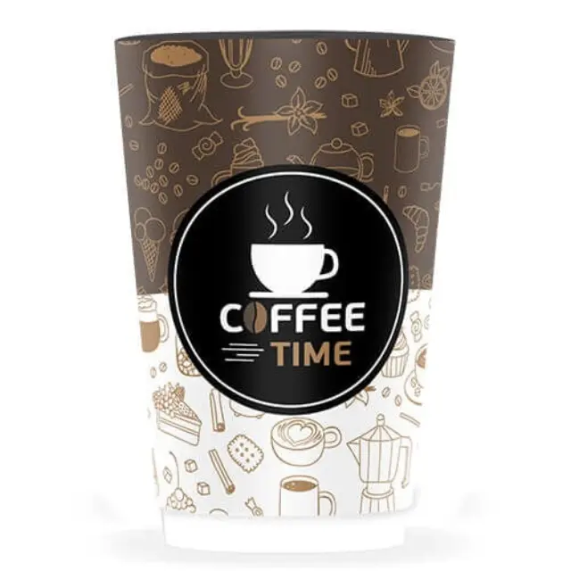 Ποτήρι Χάρτινο Coffee Time Single Wall 16oz 50τεμ.