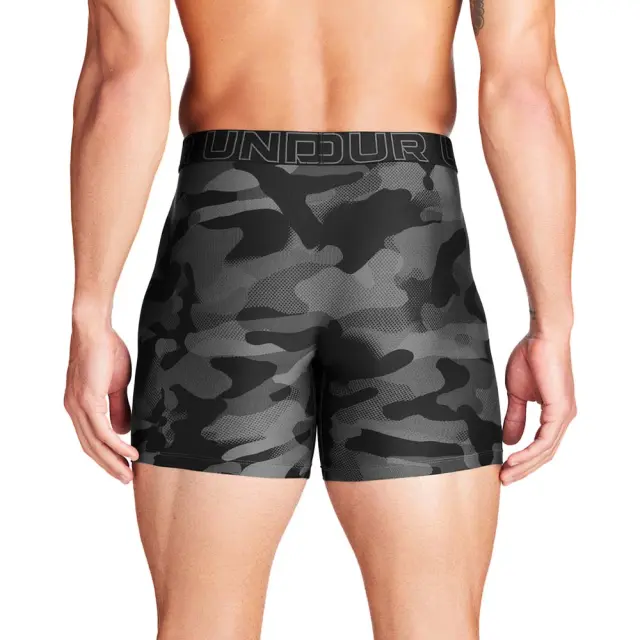 Under Armour Men's Performance Tech Nov 6inch 3 Pack Boxer Underwear Μαύρο - Γκρι 1383879-001 (Under Armour) 2