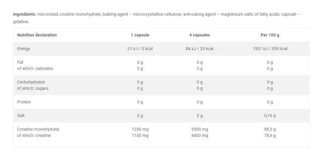 Olimp Sport Creatine Mega Caps 400 Capsules 2