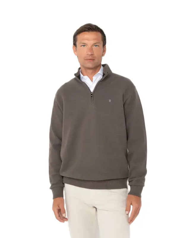 The Bostonians Big amp; Tall ανδρικό φούτερ half zip regular fit 3RO1000X-6