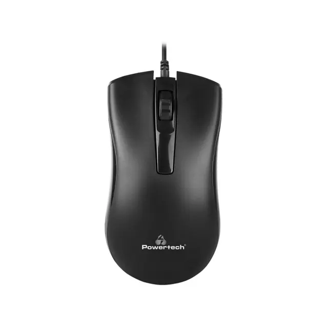 Ενύρματο Ποντίκι Powertech PT-808 Wired Optical Mouse Μαύρο