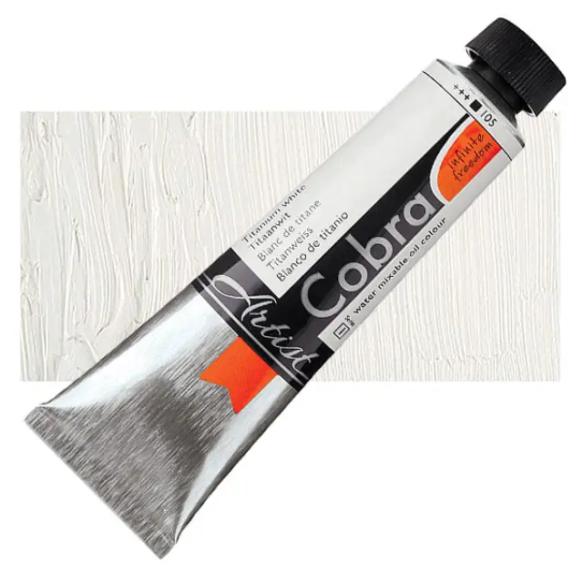 Λάδι Νερού Talens Cobra - 105 Titanium White - 40ml