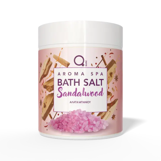 Qure Bath Salt - Άλατα Μπάνιου Sandalwood 1000g