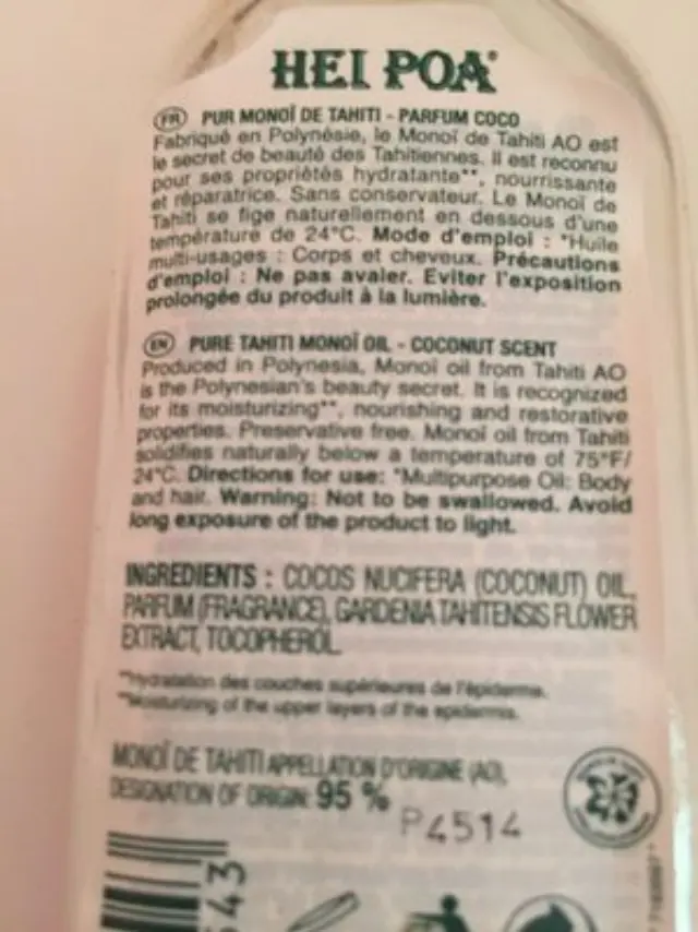 HEI POA PURE TAHITI MONOI OIL COCONUT Λάδι Monoi Πολλαπλών Χρήσεων με Άρωμα Καρύδας 100ml