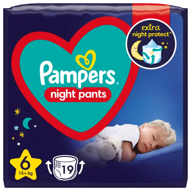 Πάνες Pampers Night Pants Νο6 (15+kg) 19τεμ